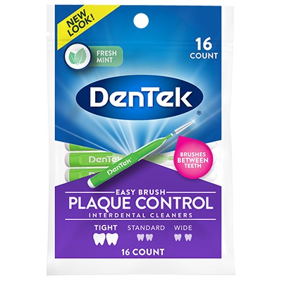 Dentek Slim Brush 32 Count Deep Clean Tight Teeth (6 Pack)