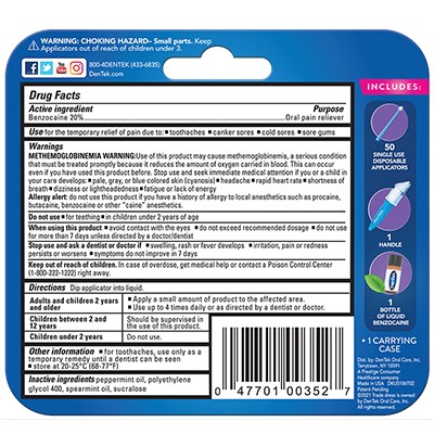 DenTek® Temparin(R) Max Advanced Repair Kit back