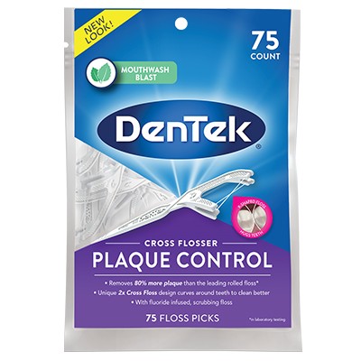 Plaque Control Cross Flosser 75ct