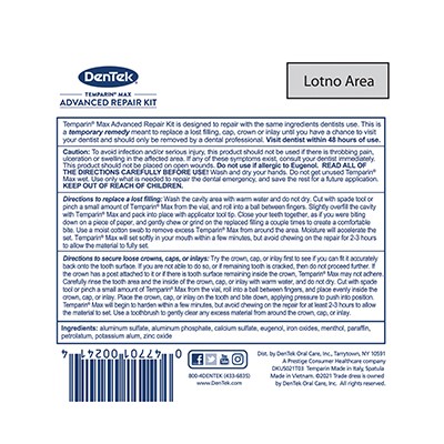  Dentemp Maximum Strength Loose Cap and Lost Filling Repair -  Dental Repair Kit for Instant Pain Relief (Pack of 2) - Temporary Filling  for Tooth - Long Lasting Tooth Filling : Health & Household