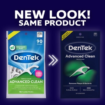 Dentek Advanced Clean Floss Picks 90ct