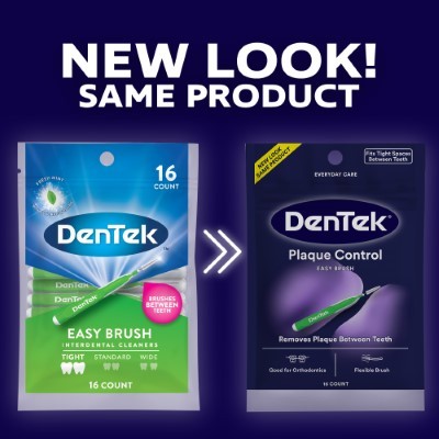 Dentek Easy Brush Plaque Control Tight Interdental Cleaners 16ct