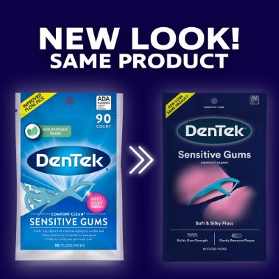 Dentek Comfort Clean Sensitive Gums Floss Picks 90ct