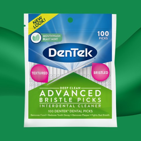DenTek® Deep Clean Advanced Bristle Picks Interdental Cleaner
