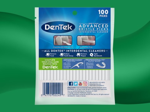DenTek® Deep Clean Advanced Bristle Picks Interdental Cleaner BOP