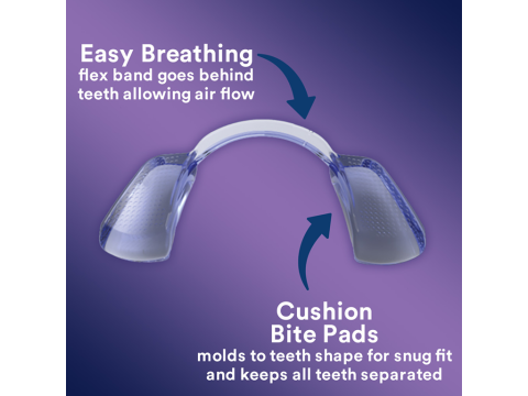 Easy breathing and cushion bite pads