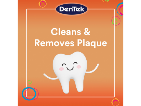 cleans and removes plaque