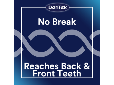 no break, reaches back and front teeth