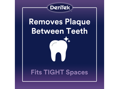 removes plaque between teeth