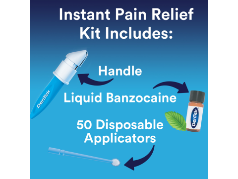 includes handle, liquic benzocaine, 50 disposable applicators
