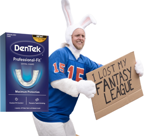 dentek pro fit guard for league teeth grinding stress