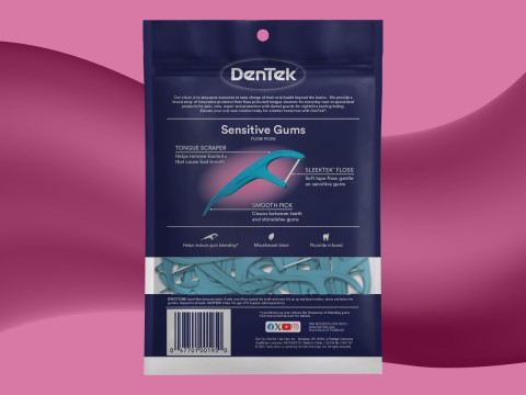 DenTek® Comfort Clean® Sensitive Gums Floss Picks BOP
